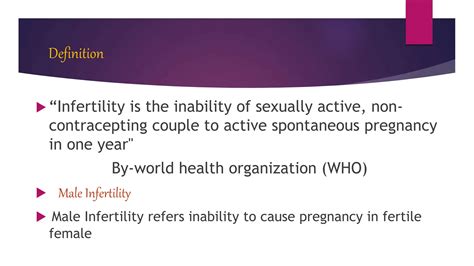Infertility in male and female.pptx for Nursing students | PPTX
