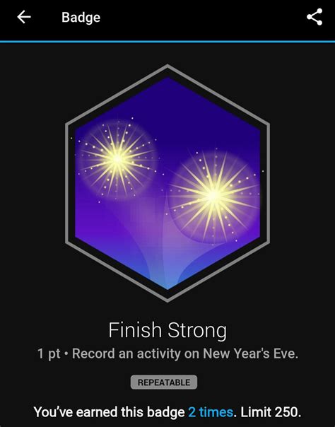 My goal is to earn this award 250 times to hit the limit : r/Garmin