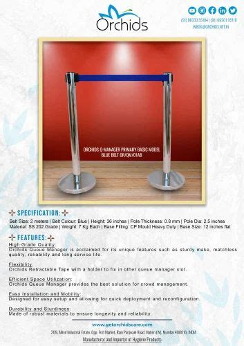 Que Manager - Q Up Stand Primary Basic Model CP Mold Heavy Duty Blue ...