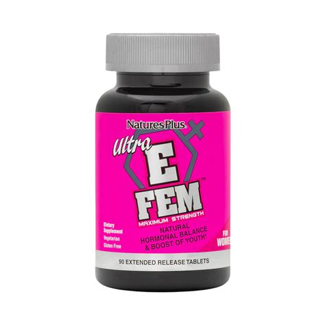 NaturesPlus, Ultra E Fem For Women, Maximum Strength, 90 Extended Rele ...