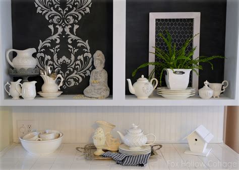 Stencil White Cabinets