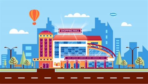 Best Shopping Mall Illustrations, Royalty-Free Vector Graphics & Clip ...