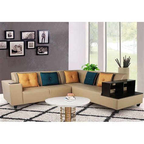 Martin - Corner L Shape 5 Seater Sofa - Beige – EDIPL SHOP