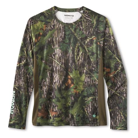 NOMAD Women's Pursuit Camo Long-Sleeved Hunting Shirt Mossy Oak Shadowleaf SMALL - Walmart.com - camouflage long sleeve shirt