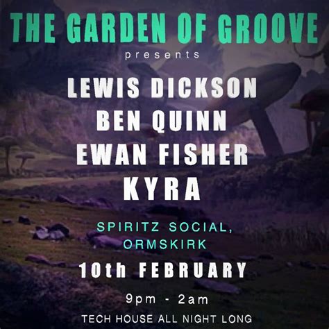 The Garden of Groove, SPIRITZ Ormskirk, Southport, 10 February to 11 ...