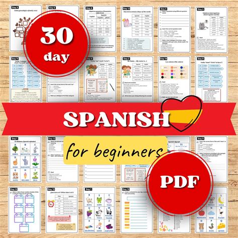 Spanish Lessons for Beginners. Spanish Curriculum 30 Days. for Home ...