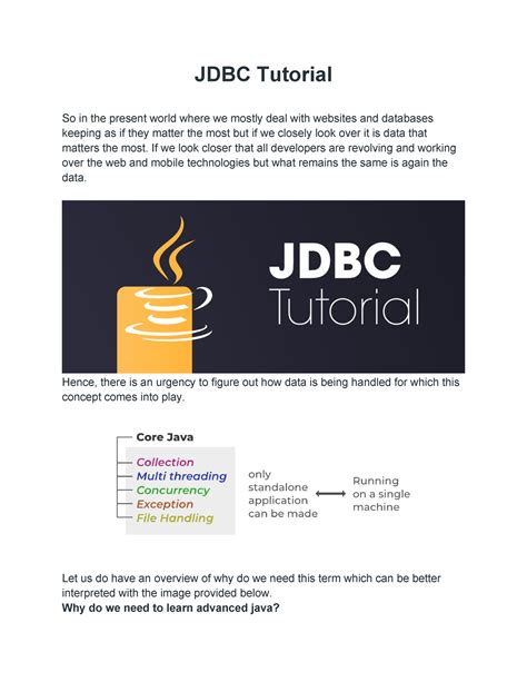 JDBC Advanced Tutorial 的图像结果