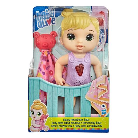 Buy Baby Alive Happy Heartbeats Baby Doll, Responds to Play with 10 ...