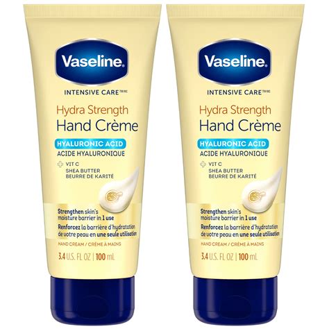 Amazon.com : Vaseline Hand Cream for Dry Skin - Hydra Strength Hand Lotion with Hyaluronic Acid ...
