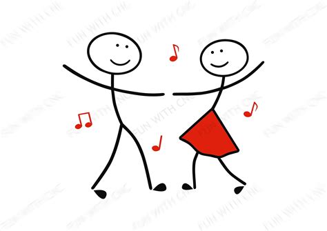 Dancing Stickman Couple Vector Cut Files (digital Download) - Etsy ...
