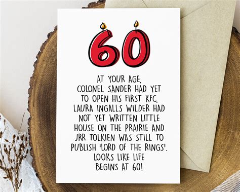 What To Write In A 60th Birthday Card Funny Woman. - Printable Free ...