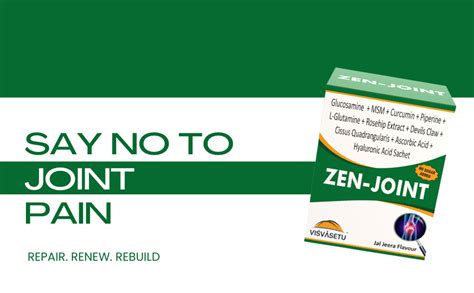 ZEN-JOINT No Suggar added Sachet for Pain Relif (Jal Jeera Flavor) 15 ...
