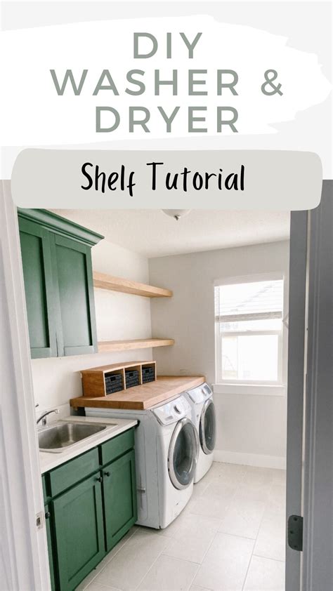 Diy washer dryer shelf spetrichhome – Artofit