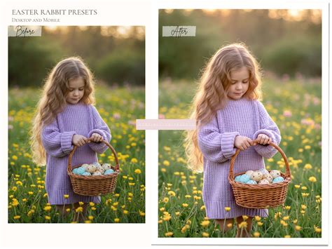 10 Easter Lightroom Presets: Bright Spring Presets, Kids and Family ...