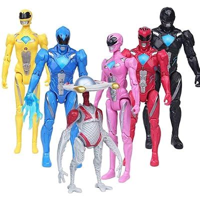 PIXEL ART 6-Piece Power Rangers Action Figures Set - Super India | Ubuy