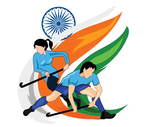 National Sports Day in India poster illustration 11167596 Vector Art at ...