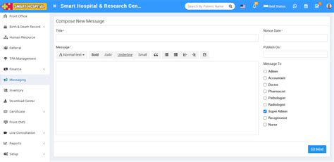 How Notice Board works? - Smart Hospital : Hospital Management System ...