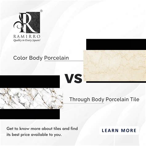 Color Body Porcelain vs Through Body Porcelain Tile (aka. Full Body ...