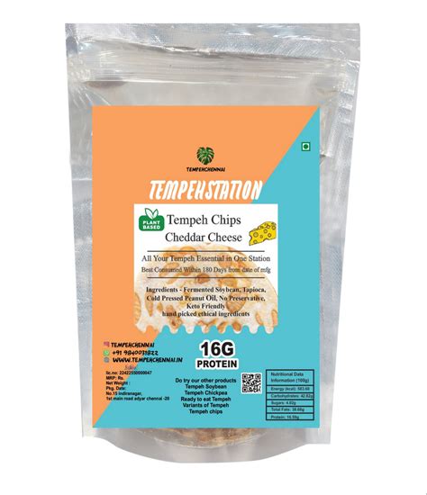 Cheddar Cheese Tempeh Chips | 100g – TEMPEHCHENNAI