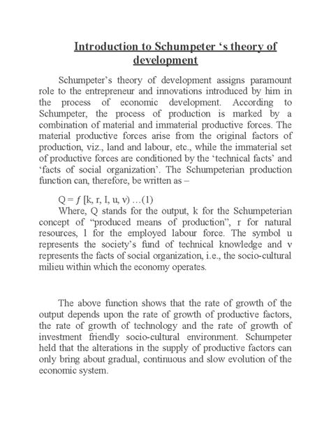 Schumpetertheory - Lecture note of introduction to Schumpeter theory of ...