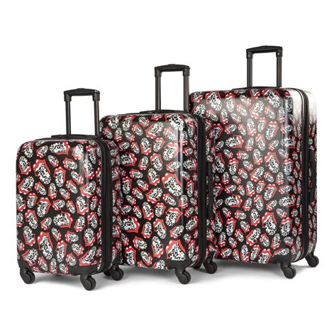 3 Piece Rolling Stones Hardside Luggage Set - Multi India | Ubuy