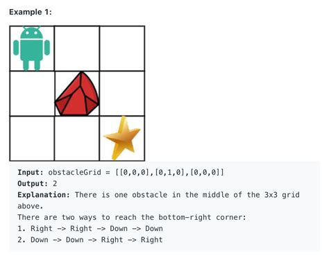 Image result for Unique Paths 2 LeetCode