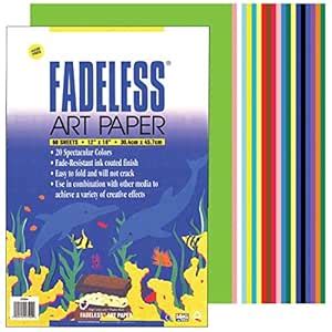 Pacon Assorted Fadeless(R) Sheets, 12" x 18", Pack Of 60 : Amazon.in ...