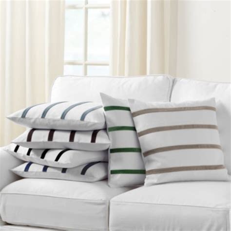 Velvet Striped Linen Pillow Cover - Select Colors | Ballard Designs