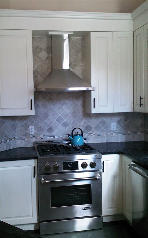 Glory Kitchen Vent Pipe Island With Tile Front