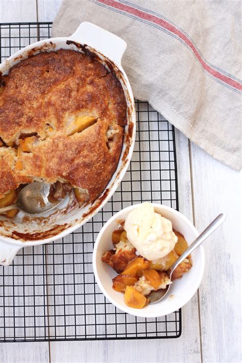 Brown Butter Peach Cobbler | A Bountiful Kitchen