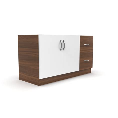 Axis Shoe Rack with Drawers - Classic Walnut and Frosty white | Neehv ...