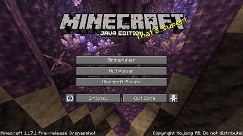 Minecraft Java 1.17 Update 的图像结果