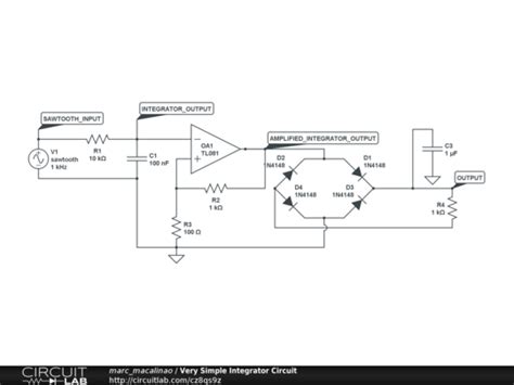 Image result for Example Integrator Circuit