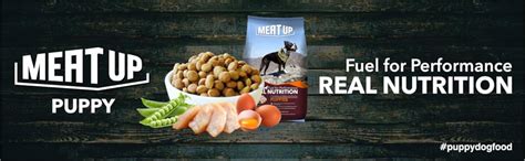 Meat Up Puppy Dry Dog Food 1.2 kg (Buy 1 Get 1 Free ) Total 2.4 kg Pack ...