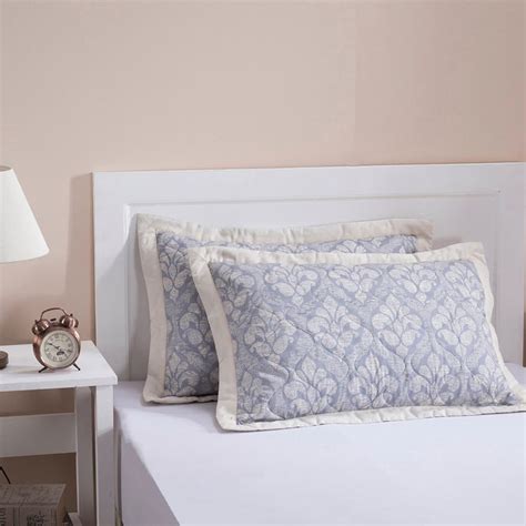 Buy MASPAR Folklore Transition Blue Printed Pillow Cover Set – 2Pcs ...