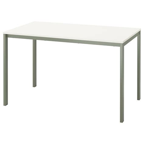 VIHALS table, white/green, 125x74 cm (491/4x291/8") - IKEA