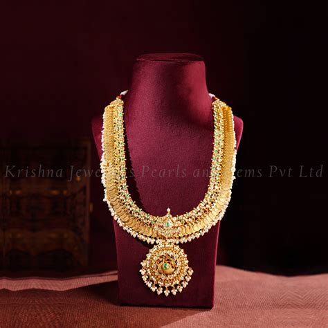 22k Gold Bridal Kasu Haram – Krishna Jewellers