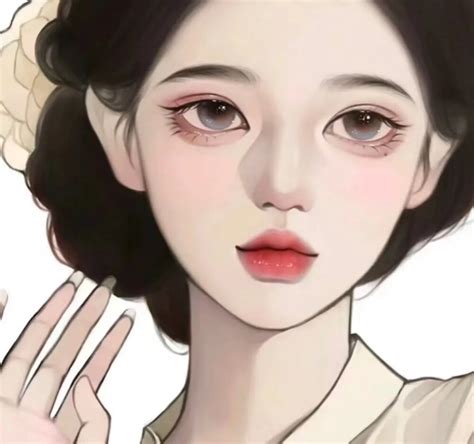 手绘女头 的图像结果