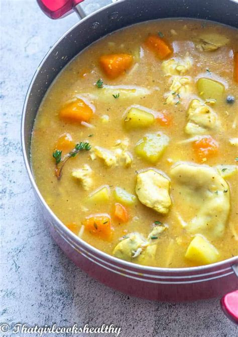 Jamaican Chicken Soup (Gluten Free) - That Girl Cooks Healthy