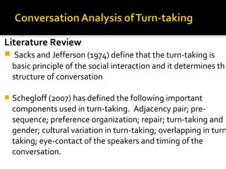 Conversation Analysis 的图像结果