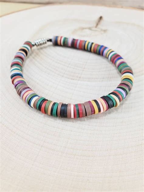 clay bead bracelets for men
