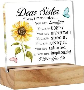 Bs amor Sisters Gift Best Sister Gifts From Sister, Inspirational ...