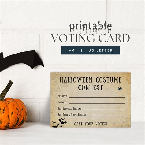 Halloween Costume Contest Voting Slips at Gabriel Chubb blog