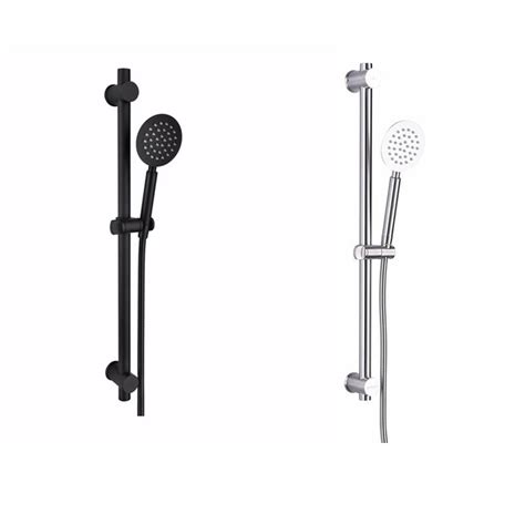 Buy Bathroom Hand Shower Slide Bar Adjustable Height with Head & Hose ...