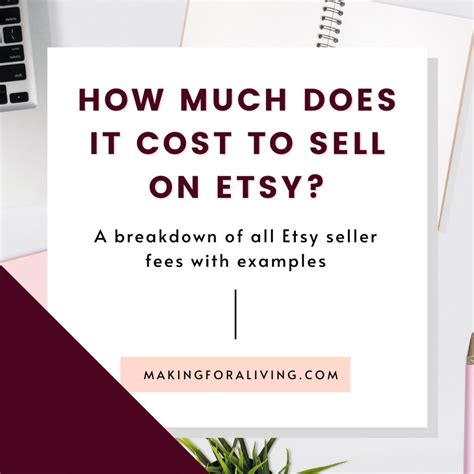 What does it cost to sell on Etsy? | Understanding Etsy Fees - Making for a Living