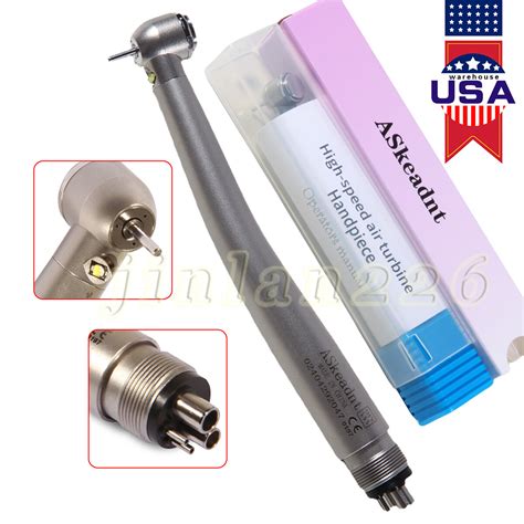 SANDENT Dental Handpiece Dental High Speed (LED E-generator Fiber Optic ...