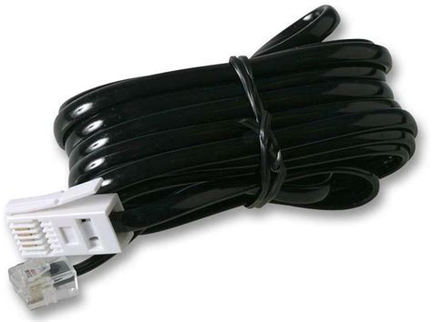 BT Socket Crossover Cable CabledUp® 3m RJ11 To BT Plug Modem Cable ...