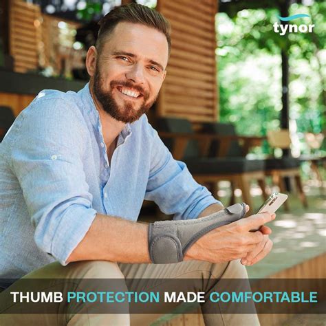 TYNOR Thumb Spica Splint, Grey, Universal Size, 1 Unit Finger Support ...