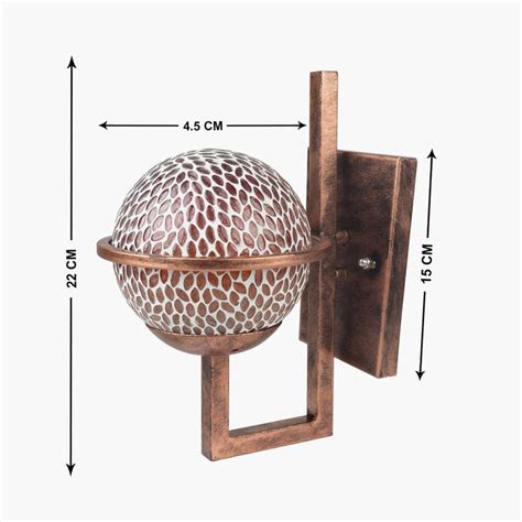 Buy HOMESAKE Contemporary Decor Copper Metal Wall Sconce Lamp from ...