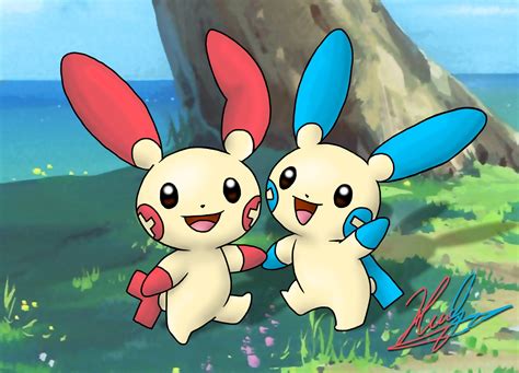 Plusle And Minun Wallpaper